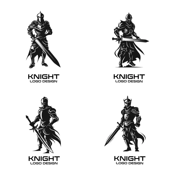 وکتور طراحی کاراکتر سرباز و شوالیه شماره سه