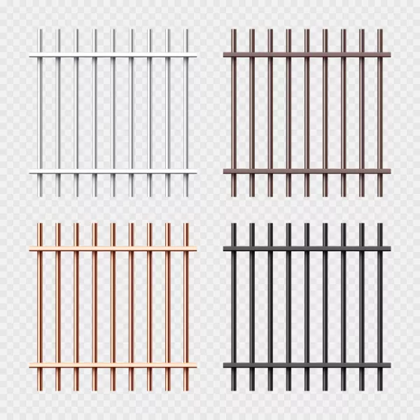 وکتور میله های فلزی واقع بینانه شماره چهار