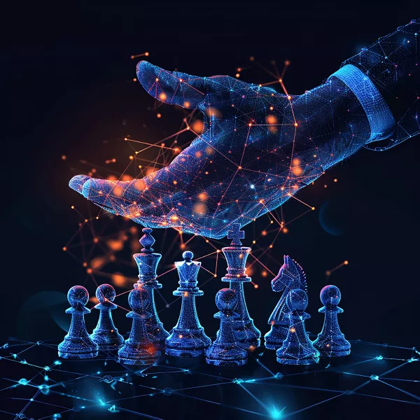 وکتور پس زمینه درخشان شطرنج