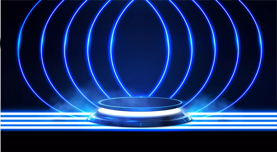 وکتور سکو و دکوراسیون آبی رنگ مدرن