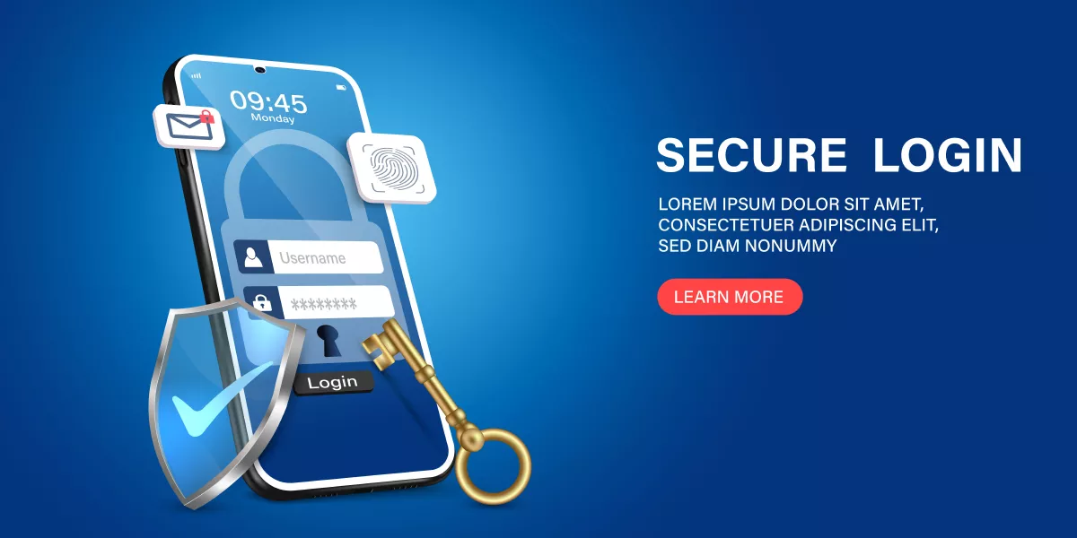 وکتور سه بعدی امنیت سایبری و اینترنت