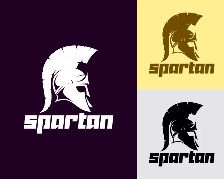وکتور لوگو سرباز باستانی اسپارت