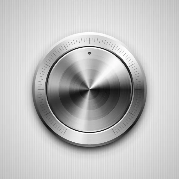 وکتور دکمه فلزی دایره ای