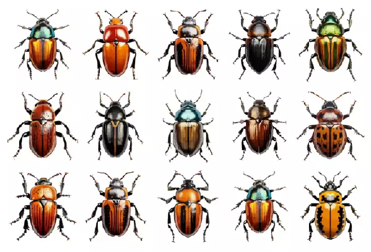 وکتور واقع بینانه حشرات شماره چهار