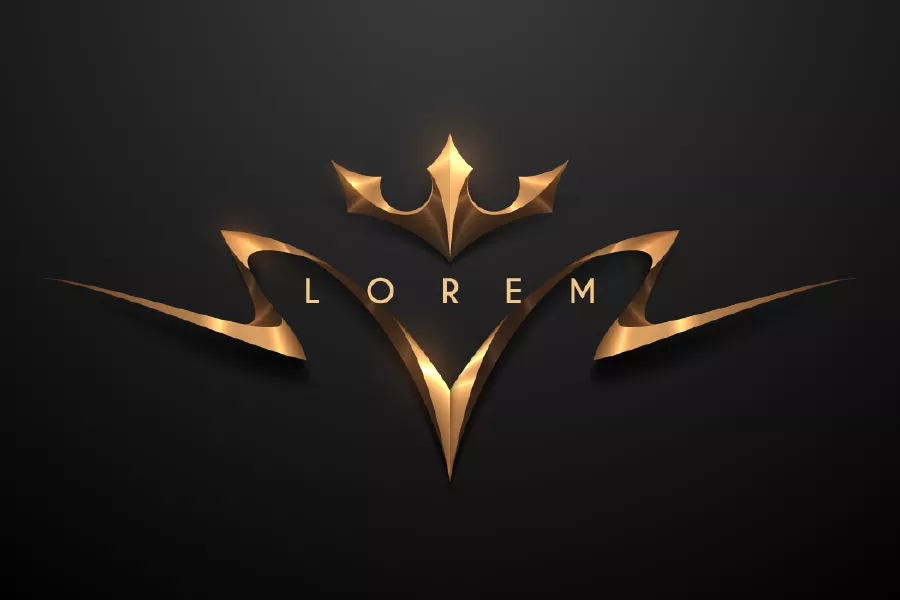 وکتور بکگراند لوکس با طرح تاج طلایی