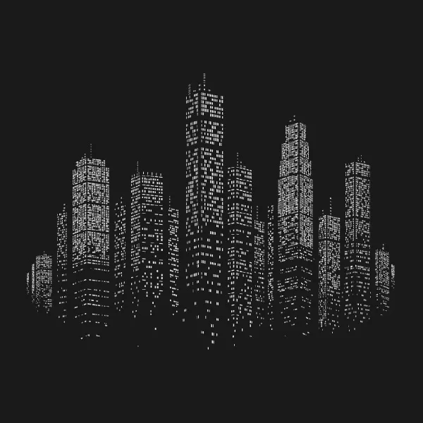 وکتور طراحی پیکسلی ساختمان و برج