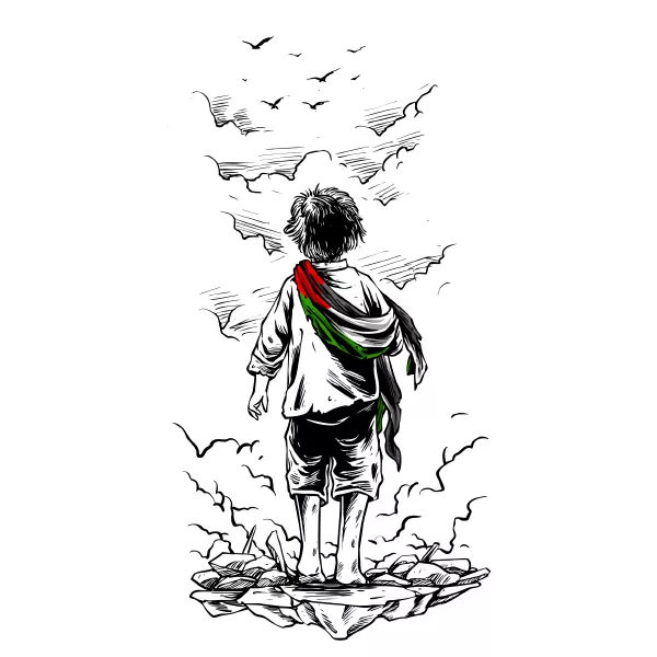 وکتور طراحی مفهومی فلسطین شماره دو