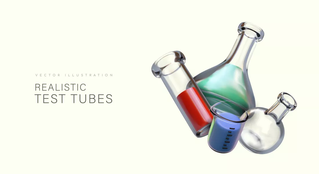 وکتور سه بعدی شیمی و آزمایشگاه