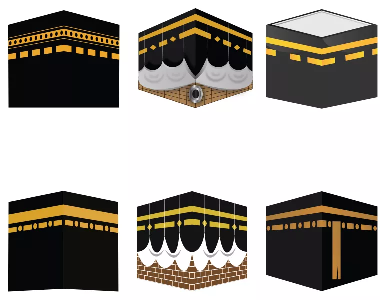 وکتور ست طراحی خانه خدا و کعبه