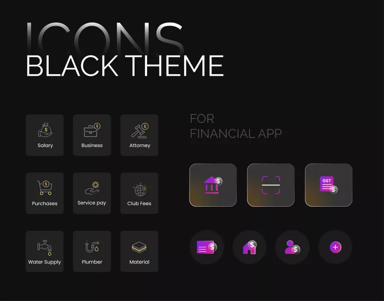 وکتور آیکون های شیشه ای