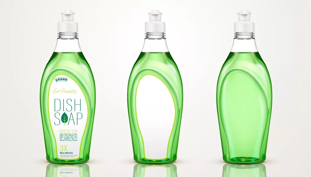 وکتور واقع بینانه مایع ظرف شویی شماره سه