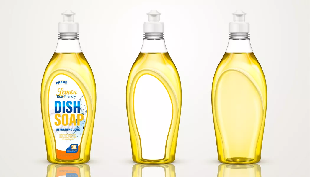 وکتور واقع بینانه مایع ظرف شویی شماره چهار