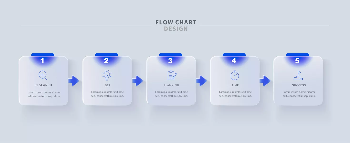 وکتور اینفوگرافیک شیشه ای شماره یک