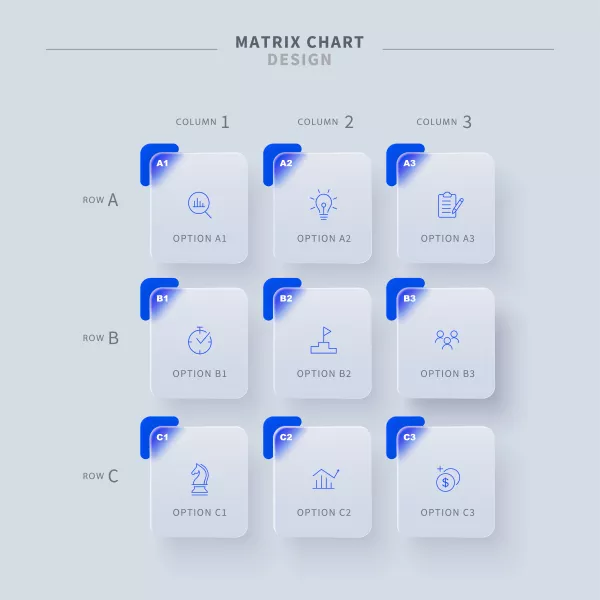 وکتور اینفوگرافیک شیشه ای شماره دو