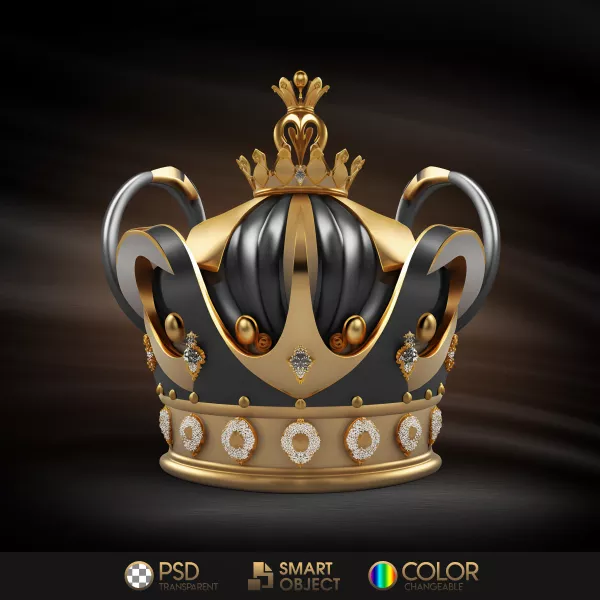 دانلود موکاپ تاج طلا شماره دو