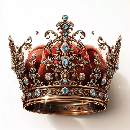 وکتور تاج طلا پادشاهی شماره سه
