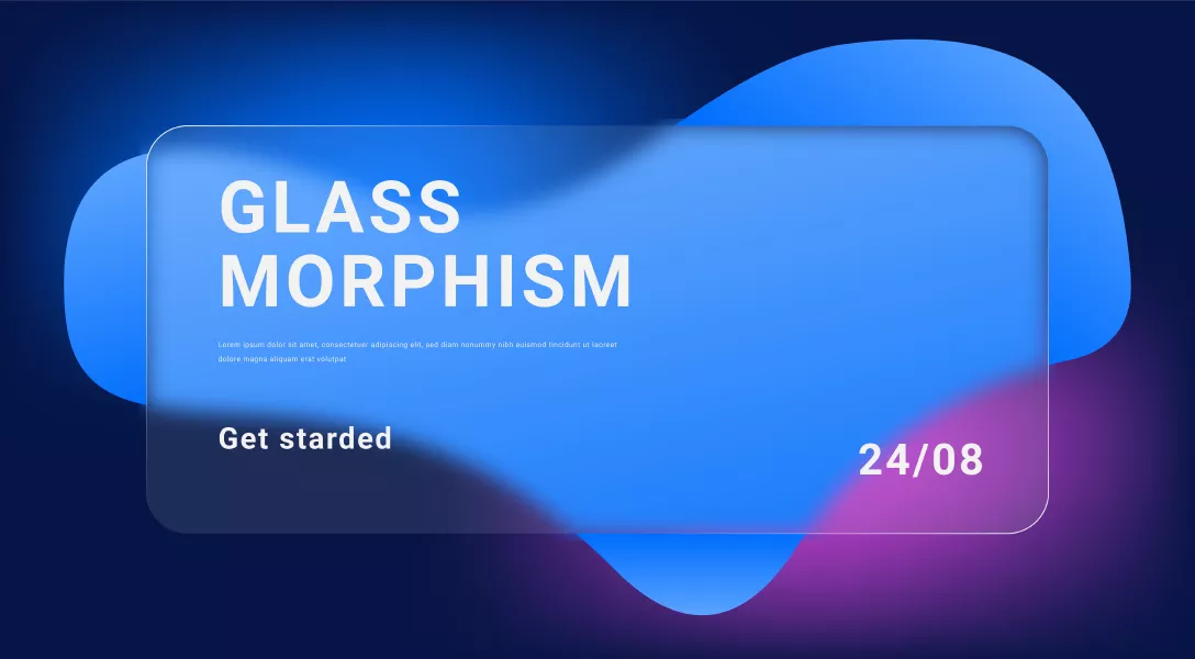 وکتور پس زمینه سه بعدی و گلس مورفیس شماره سه