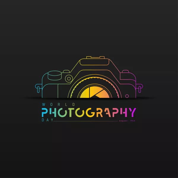 وکتور لوگو دوربین رنگارنگ شماره پنج