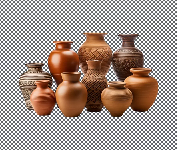 موکاپ کوزه های سفالی