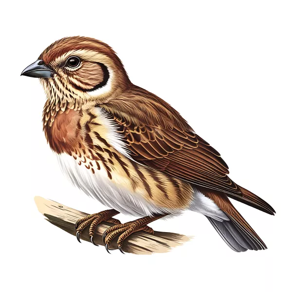 وکتور واقع بینانه پرنده گنجشک