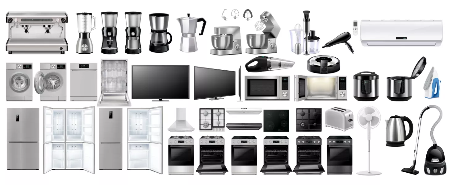 وکتور کلکسیون بزرگ لوازم خانه واقع بینانه