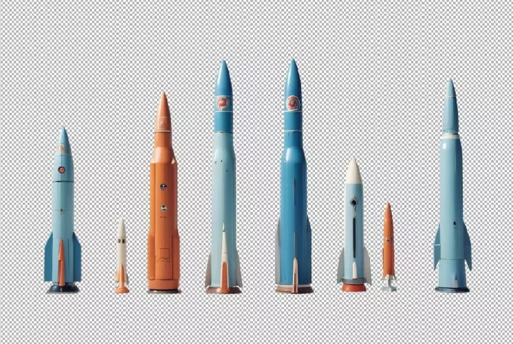 موکاپ موشک و راکت های مختلف