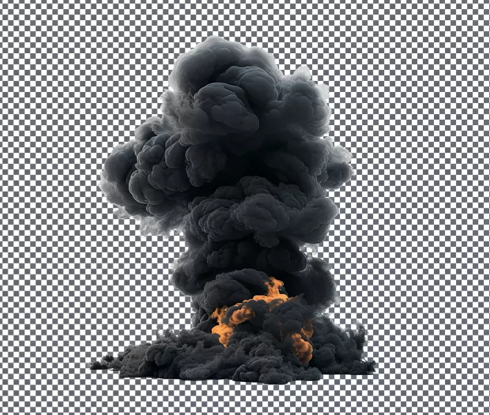 دانلود موکاپ افکت دود سیاه