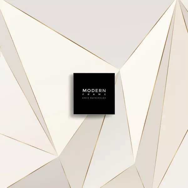 وکتور پس زمینه هندسی سه بعدی لوکس