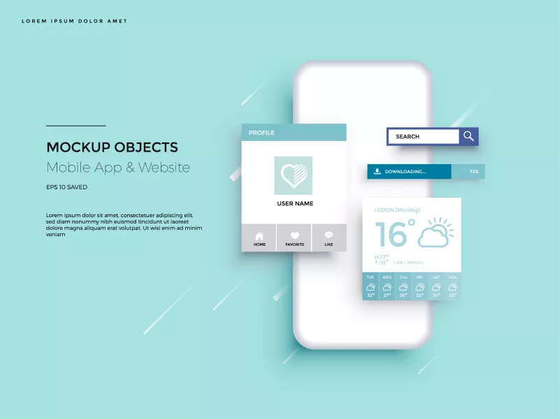 وکتور ربط کاربری موبایل و تلفن همراه