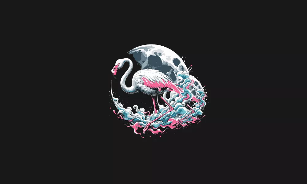 وکتور طراحی و نقاشی پرنده و طبیعت شماره دو