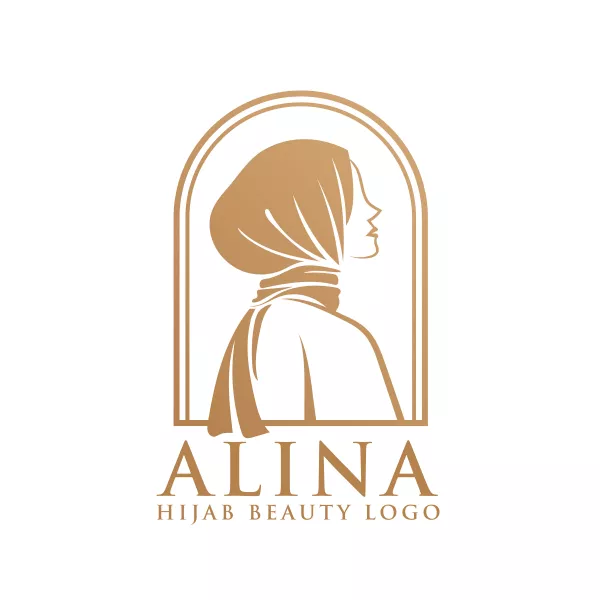 وکتور لوگو حجاب و پوشش اسلامی شماره دو