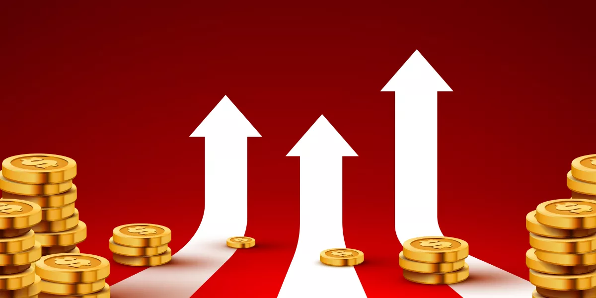 وکتور پس زمینه تجاری و سکه های طلا