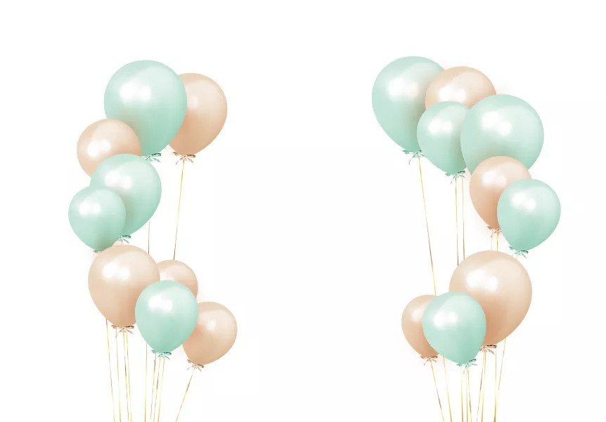 وکتور پس زمینه بادکنک های واقع بینانه