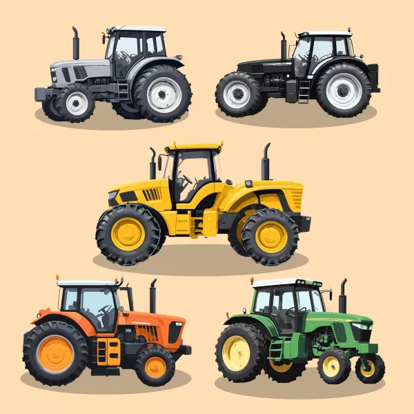 وکتور طراحی و نقاشی تراکتور
