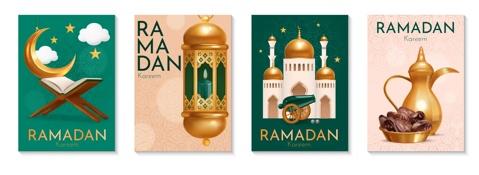 وکتور سه بعدی ماه رمضان شماره پنج