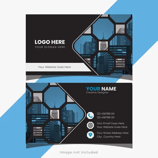 وکتور کارت ویزیت هندسی مدرن