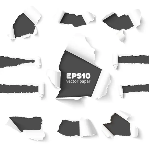 وکتور ست المان طراحی کاغذ شماره دو