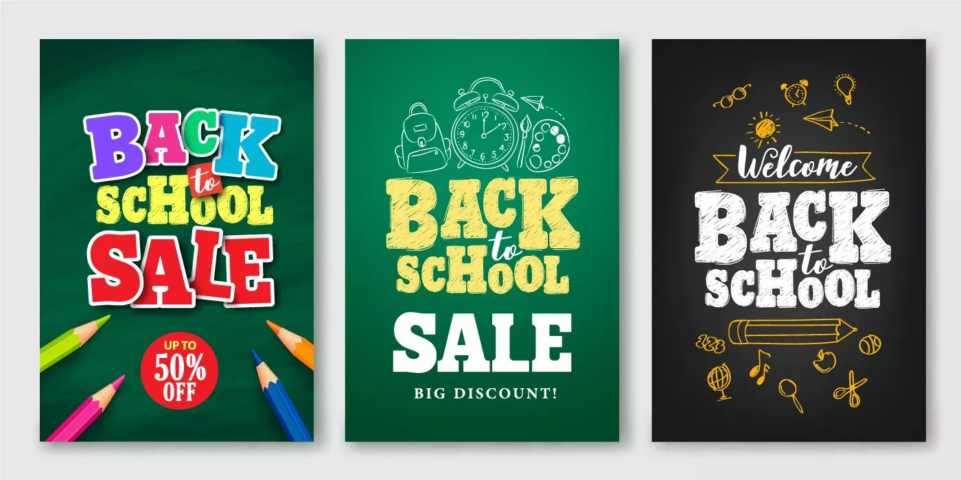 وکتور قالب آماده آماده با طرح لوازم تحریر شماره دو