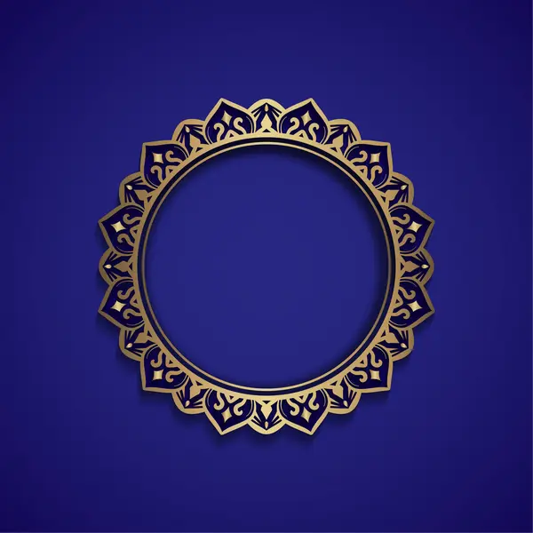 وکتور پس زمینه ماندالا طلایی