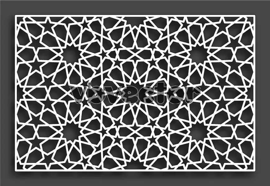 وکتور طراحی سبک هندسی سنتی شماره سه