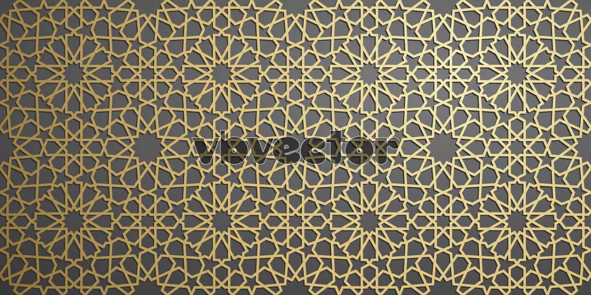 وکتور طراحی سبک سنتی طلایی شماره پنج