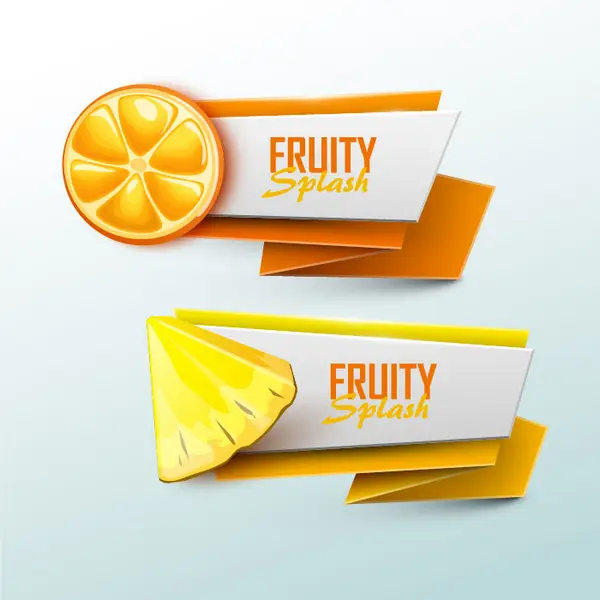 وکتور عنصر طراحی با طرح میوه سه بعدی شماره دو