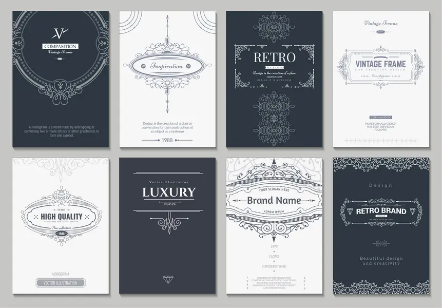 وکتور قالب آماده لوکس و سنتی شماره یک