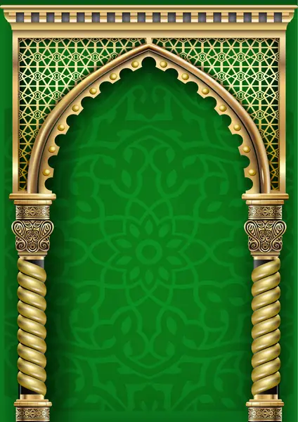 وکتور دکوراسیون و ورودی ساختمان لوکس طلایی