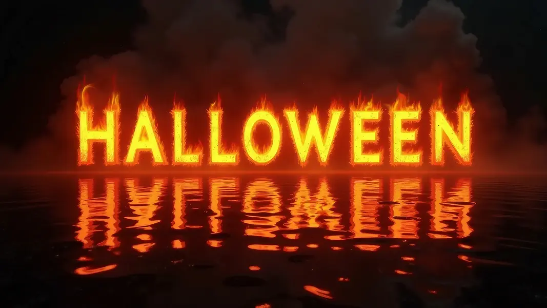 وکتور فونت قابل ویرایش طرح آتش