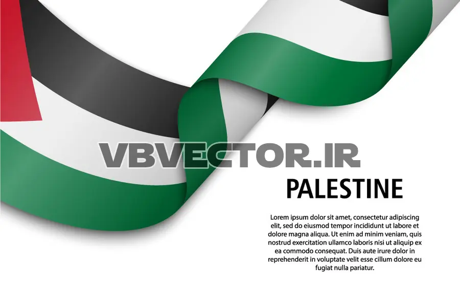 وکتور پرچم فلسطین شماره دو