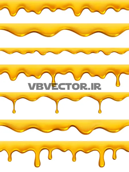 وکتور واقع بینانه عسل شماره چهار