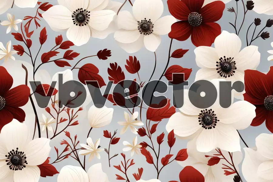 وکتور پس زمینه گل و گیاه شماره شش