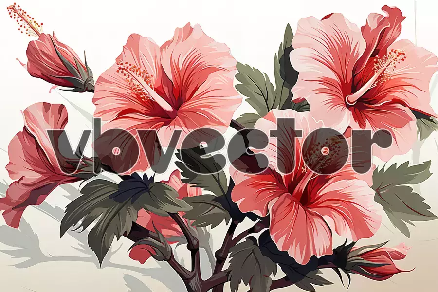 وکتور پس زمینه گل و گیاه شماره ده