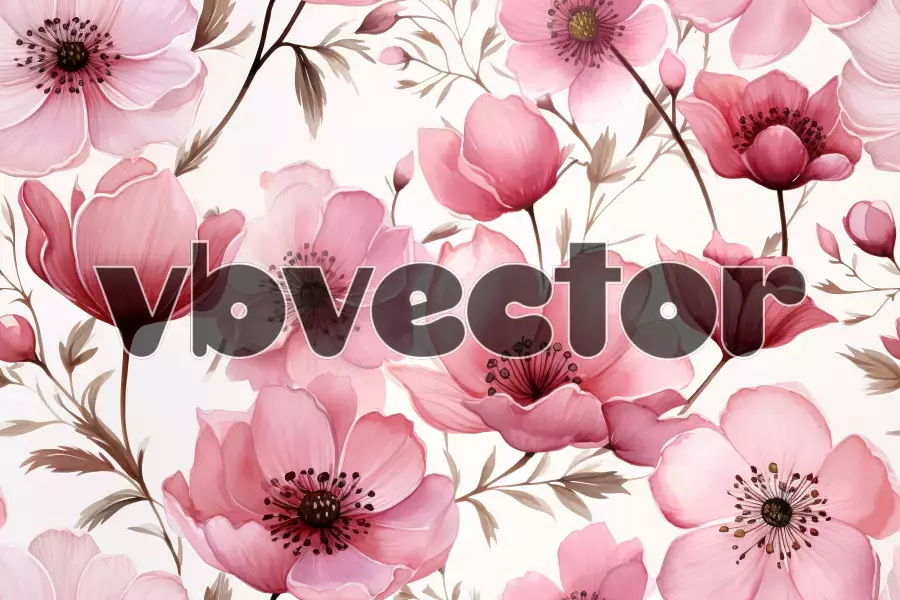 وکتور پس زمینه گل و گیاه شماره یازده